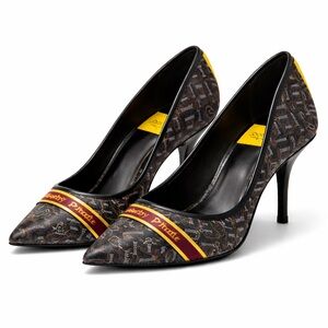 Baby Phat Monogram Pointed Toe Stiletto Pumps Y2K Logo